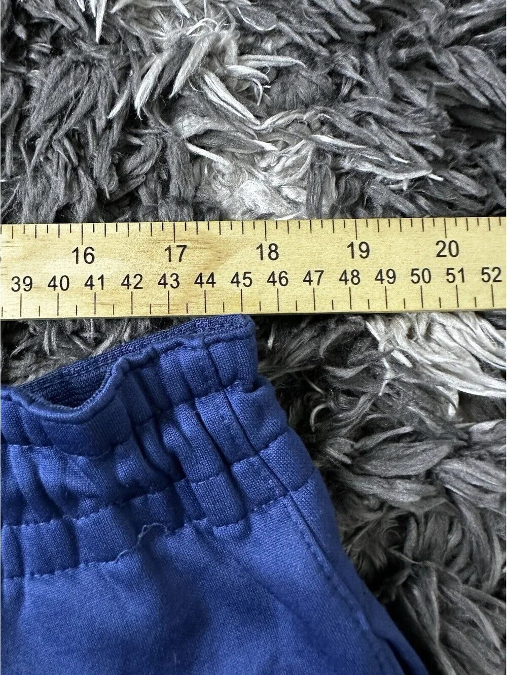 Nike Dri-Fit Fleece Joggers Tapered Track Pants Blue Zipper Pocket Men's XL
